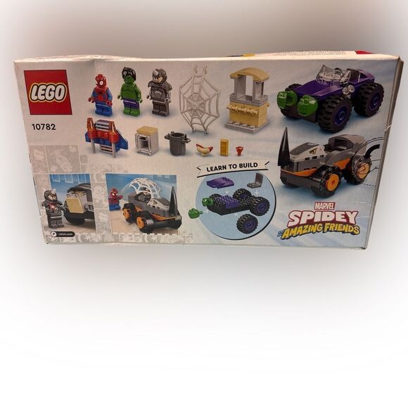 Nwt lego set 10782 hulk v rhino truck showdown set 110pc-box is a little beat up - Picture 2 of 4